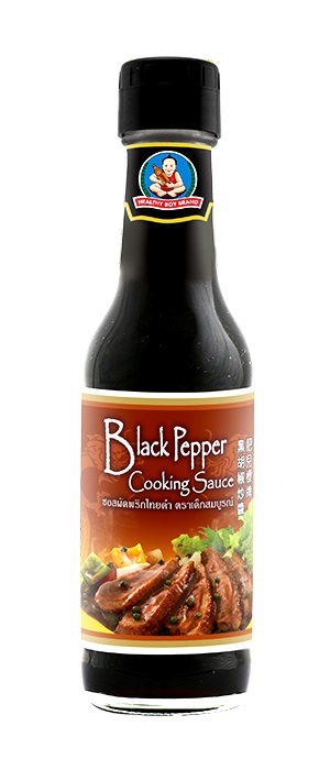 Salsa al pepe nero Healthy Boy brand 250 ml.